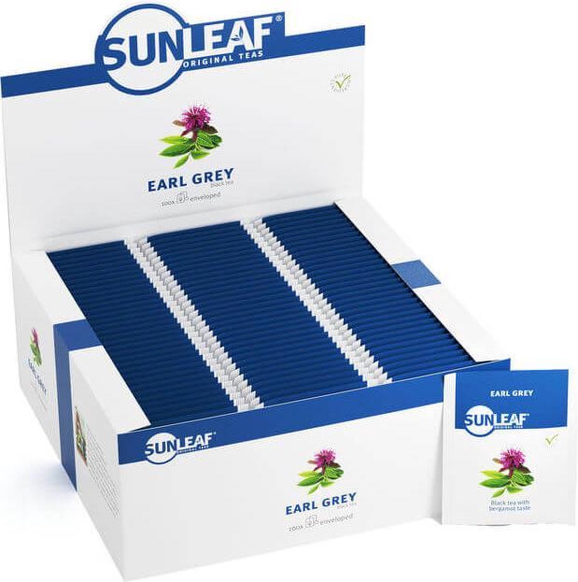 Sunleaf Earl Grey met envelop 2 gr - Earl grey 100 - 3000503